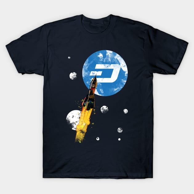 Up To The Moon : DASH Edition T-Shirt by CryptoTextile